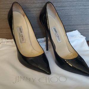 Jimmy Choo Black Patent Leather Pumps
